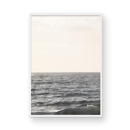 Framed Fine Art photograph of waves at Moonlight  Beach