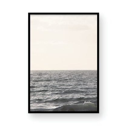 Framed Fine Art photograph of waves at Moonlight  Beach