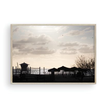 Framed Fine Art photograph of Moonlight Beach