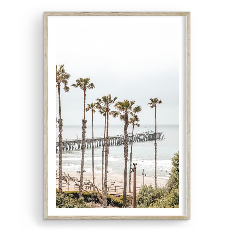 Framed artistic photo of the San Clemente Pier.
