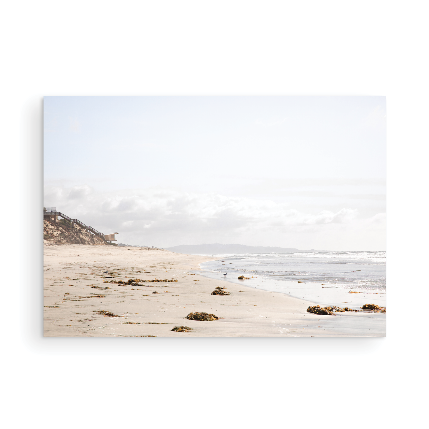 Fine Art photograph of Solana Beach with sand and waves 