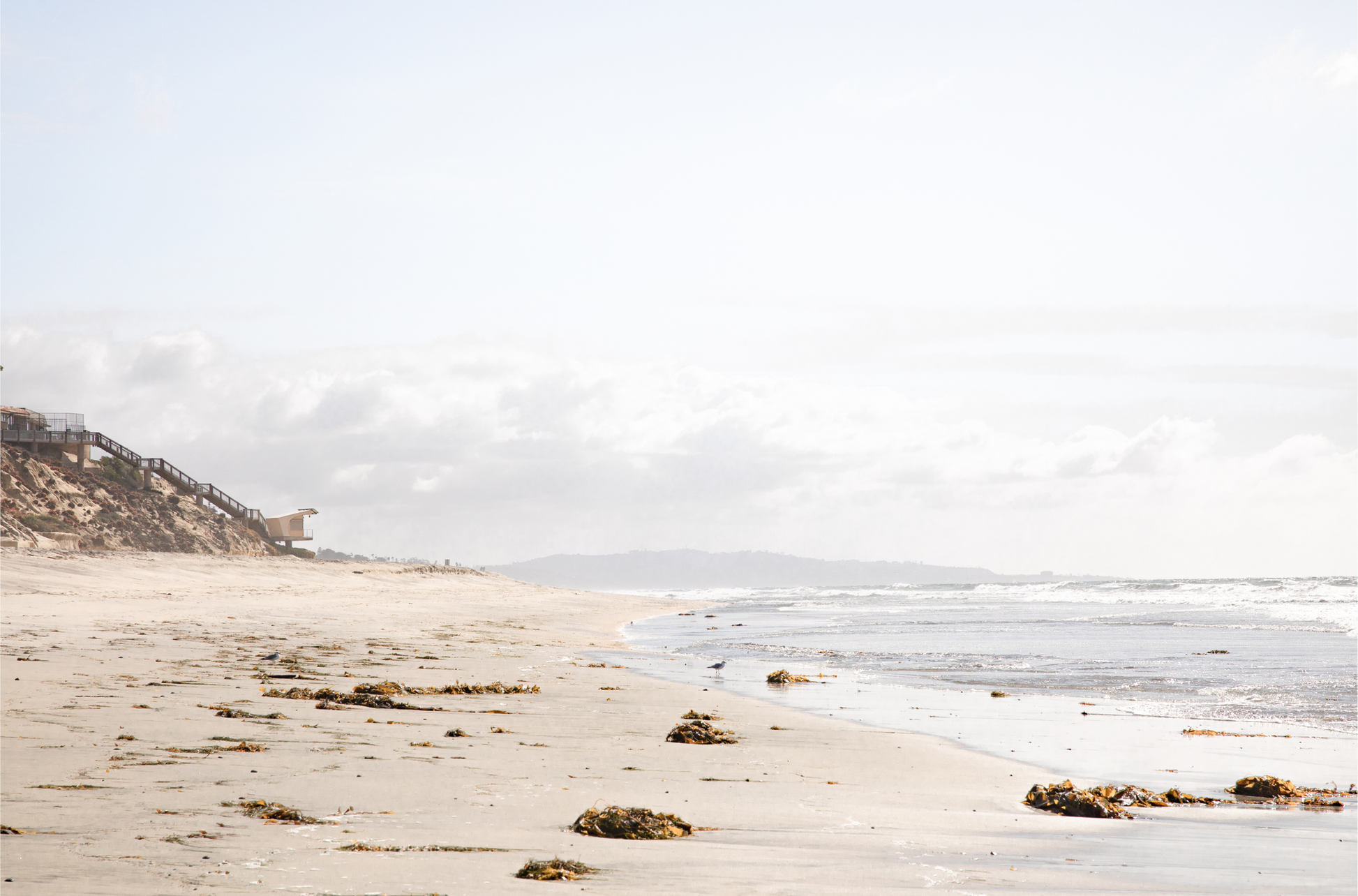 Fine Art photograph of Solana Beach with sand and waves
