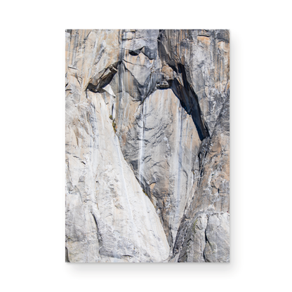 Fine art Yosemite Valley vertical  landscape print by Southern California photographer Kim Dybczak of Salt Creek Prints, featuring a multi colored granite cliff side. 