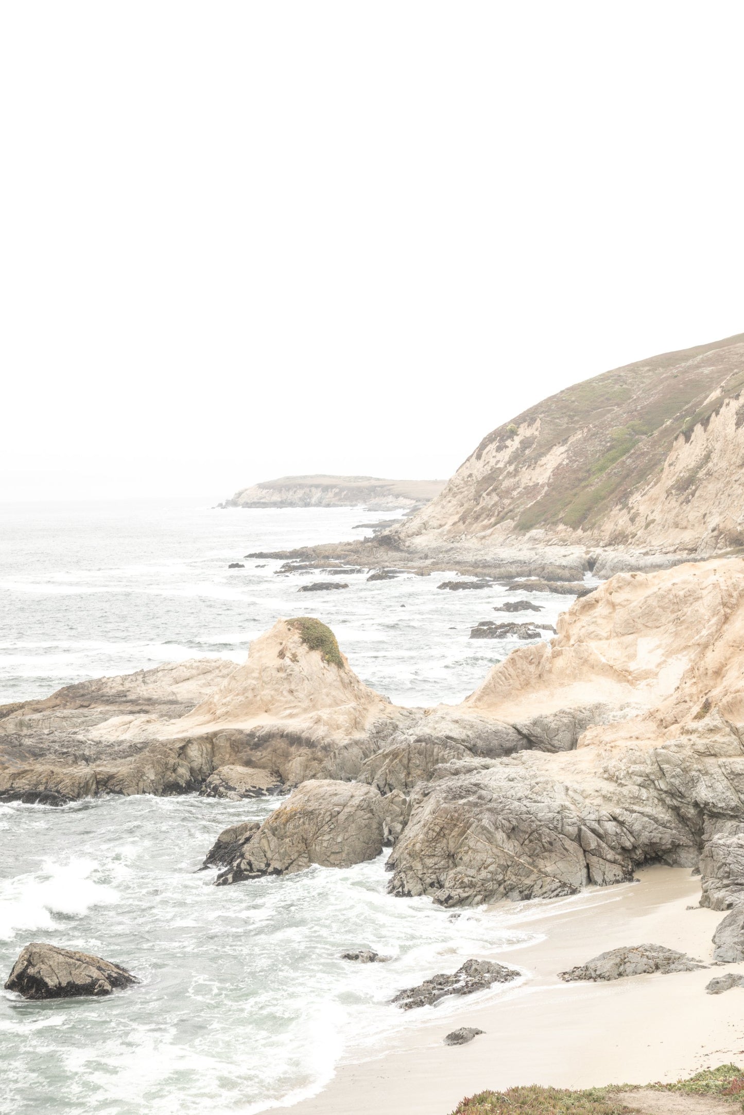 Photography by Salt Creek Prints of: Bodega Head 7708, Rugged serene coastline of Bodega Head, Bodega Bay, California