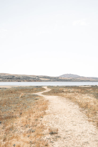Photography by Salt Creek Prints of: Tomales Bay 7148, Tomales Bay and the rolling hills of Marin County, California.