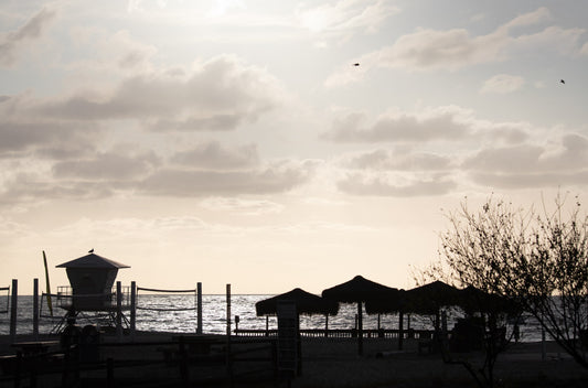 Fine Art photograph of Moonlight Beach at sunset