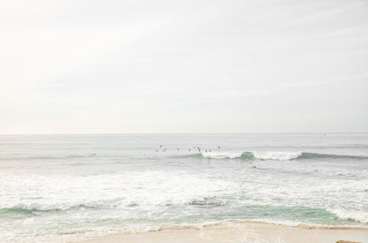 Photography by Kim Dybczak of: Bright Salt Creek shoreline with pale sand and gentle waves under clear coastal light.
